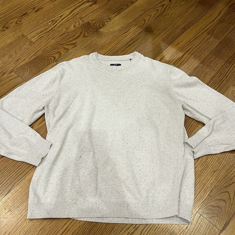 Prana Sweater Mens Size XL Long Sleeve Crew Neck Pullover Beige Outdoor